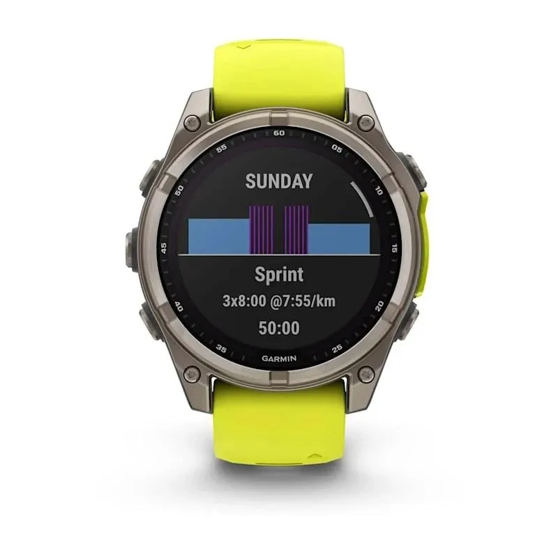 Smartwatch fenix 8 sapp. solar-yellow 010-02906-21 garmin