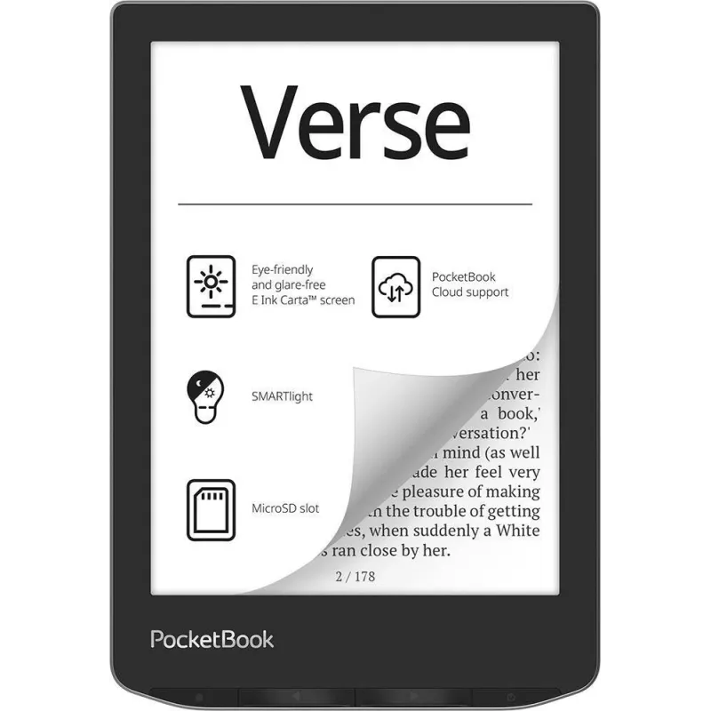 E-Reader-POCKETBOOK-Verse-6-1024x758-1xUSB-C-Micro SD-Wireless LAN-Grey-PB629-M-WW