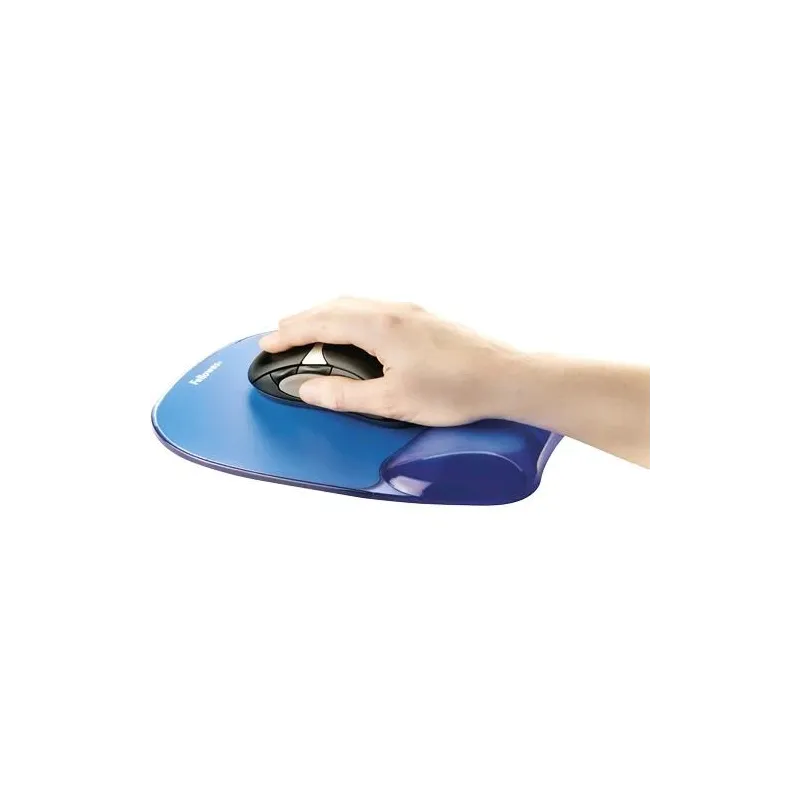 Mouse pad crystal gel-blue 9114120 fellowes
