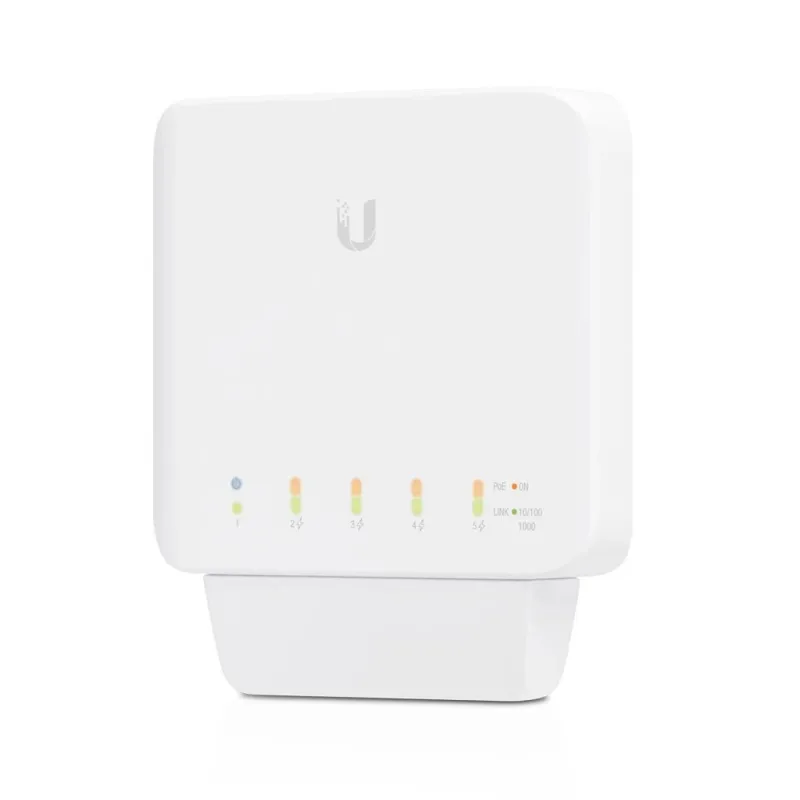 Switch-UBIQUITI-USW-FLEX-5x10Base-T - 100Base-TX - 1000Base-T-PoE ports 5-15.4 Watts-USW-FLEX