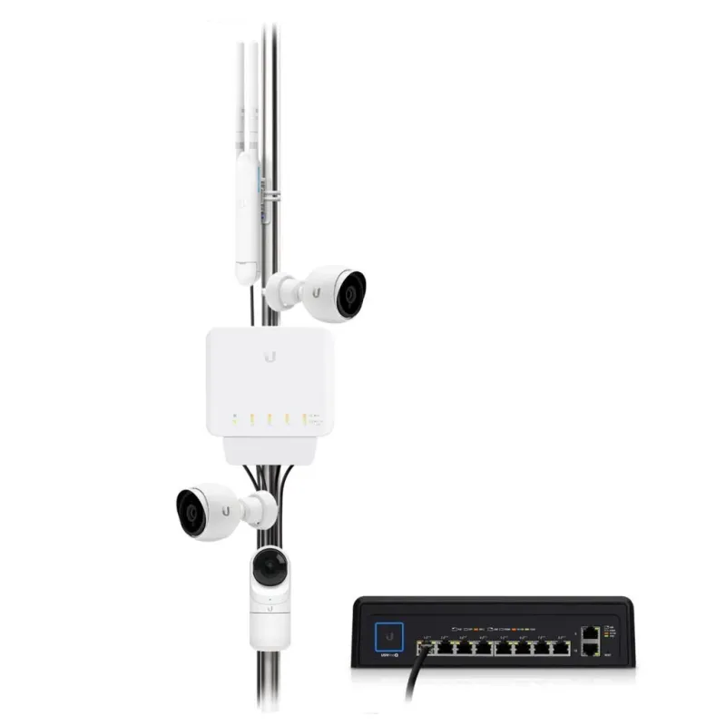 Ubiquiti USW-Flex Indoor-outdoor 5Port Poe Gigabit Switch with 802.3bt Input Power Support - Ubiquiti