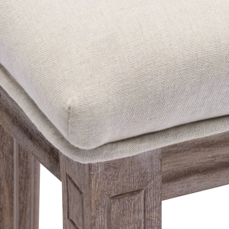 vidaXL bāra krēsli, 2 gab., balts lins