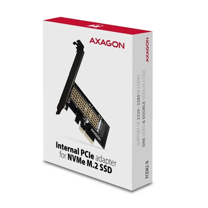 Ssd acc adapter pcie nvme-m.2-sp&lp pcem2-n axagon