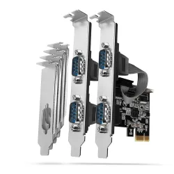 Net card pcie 250kbps 4port-sp&lp pcea-s4n axagon