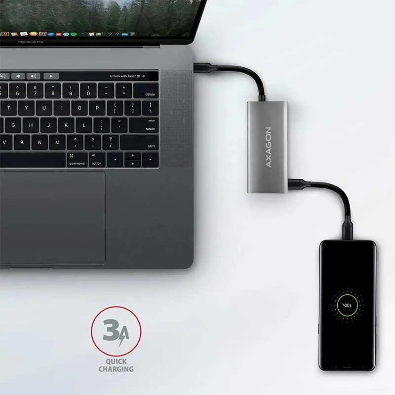 I-o hub usb3.2 4port-0.13m hmc-4g2 axagon