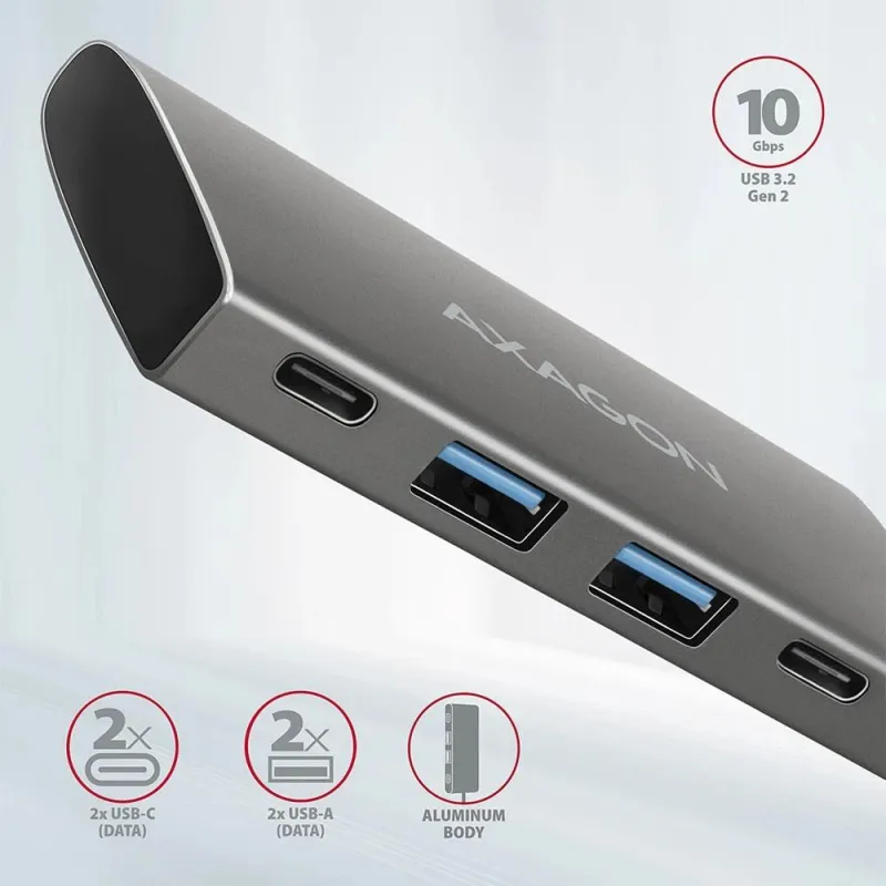 I-o hub usb3.2 4port-0.13m hmc-4g2 axagon