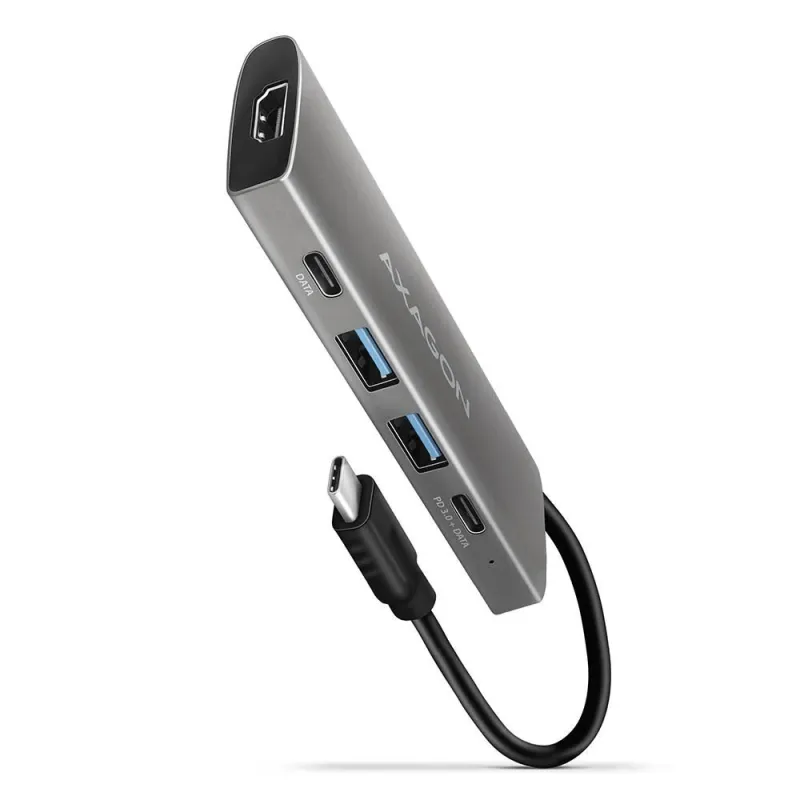 I-o hub usb-c 5in1-0.2m hmc-5g2 axagon