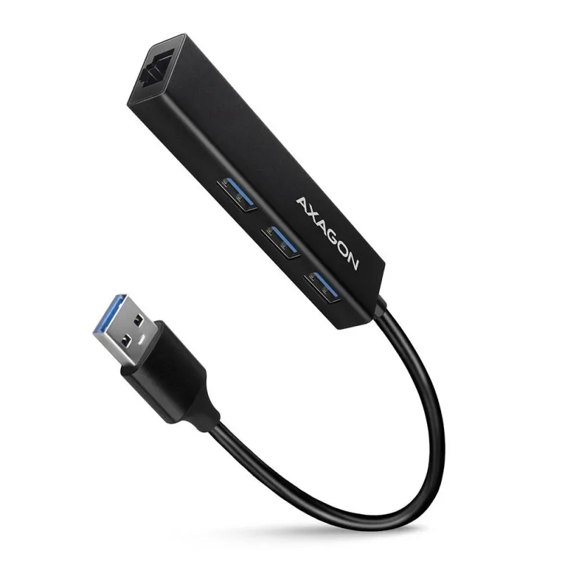 I-o hub usb3.2 3port glan-0.2m hma-gl3a axagon