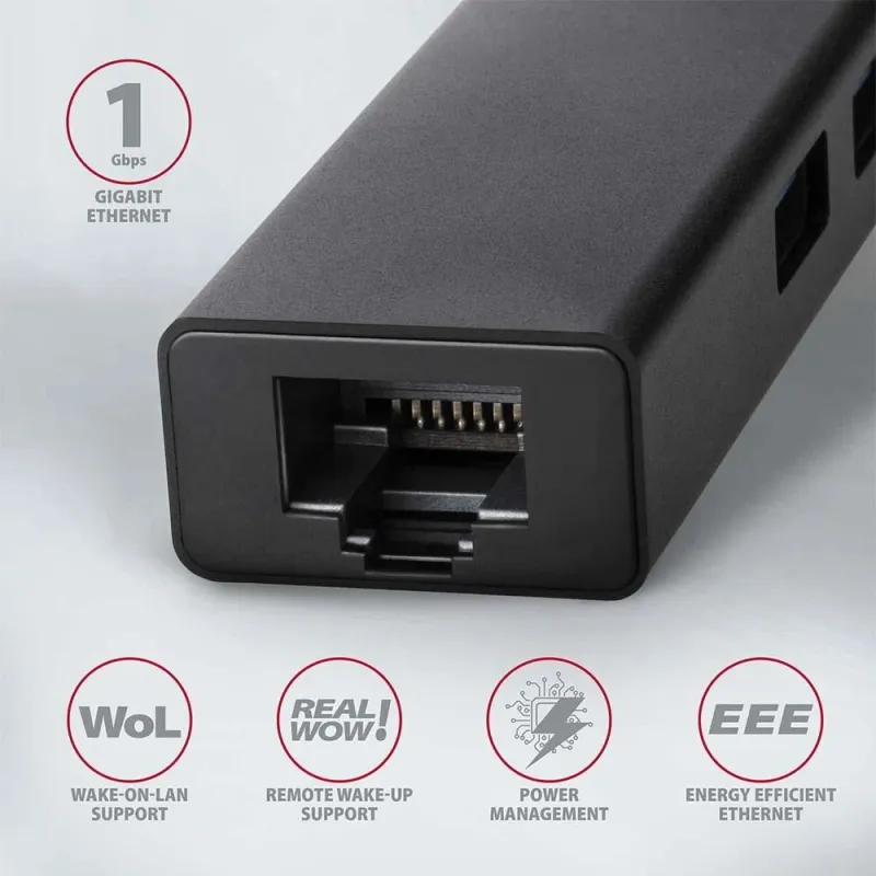 I-o hub usb3.2 3port glan-0.2m hma-gl3a axagon