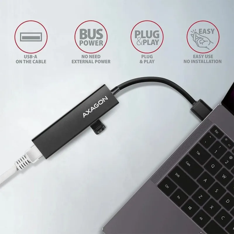 I-o hub usb3.2 3port glan-0.2m hma-gl3a axagon