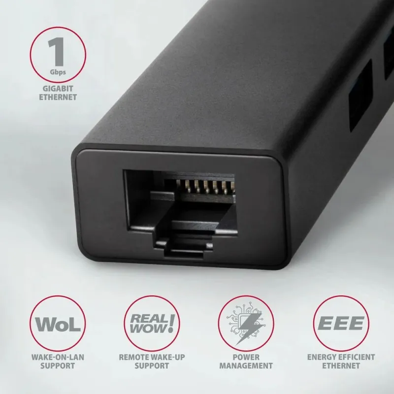 I-o hub usb-c 4port glan-0.2m hmc-gl3a axagon
