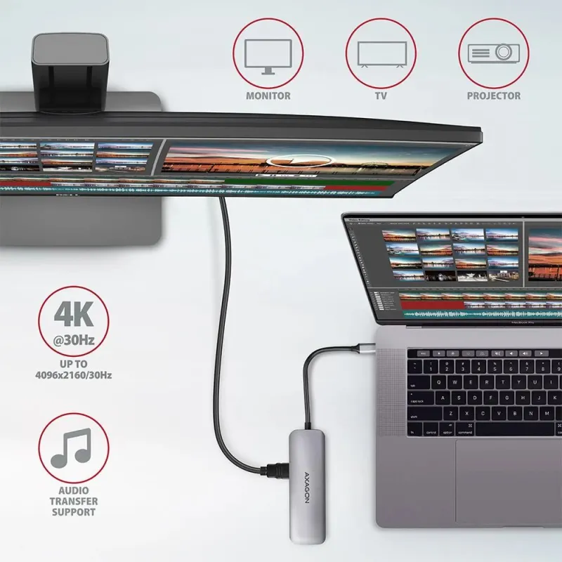I-o hub usb3.2 5in1-0.2m hmc-5 axagon