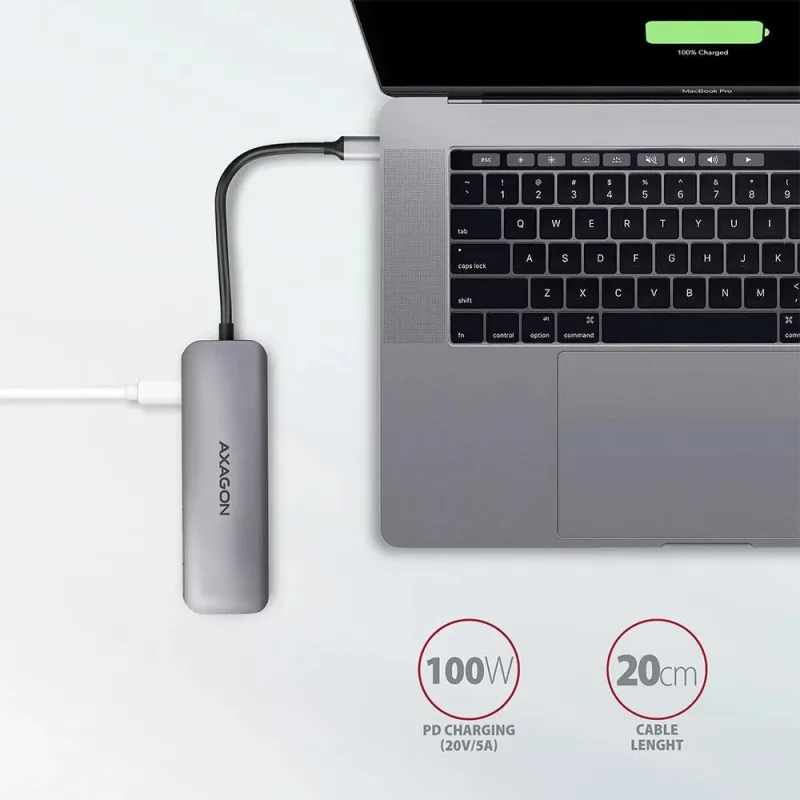 I-o hub usb3.2 5in1-0.2m hmc-5 axagon