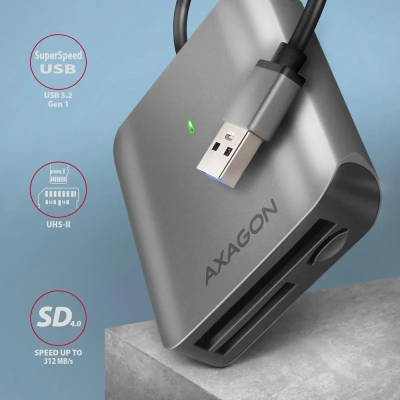 Memory reader usb3.2 3-slot-sd-microsd-cf cre-s3 axagon