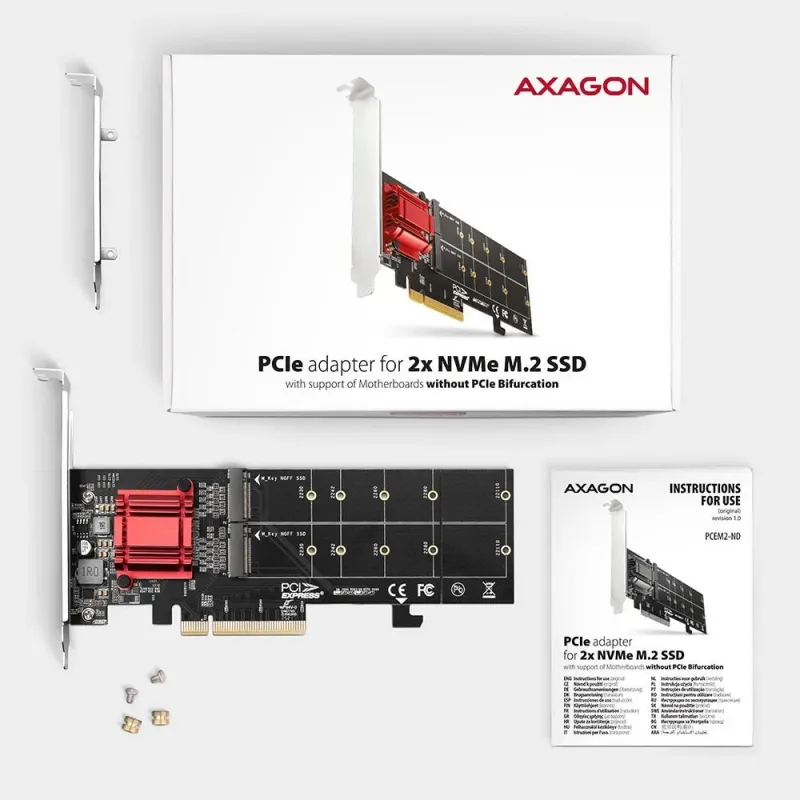 Ssd acc i-o controller-pcem2-nd axagon