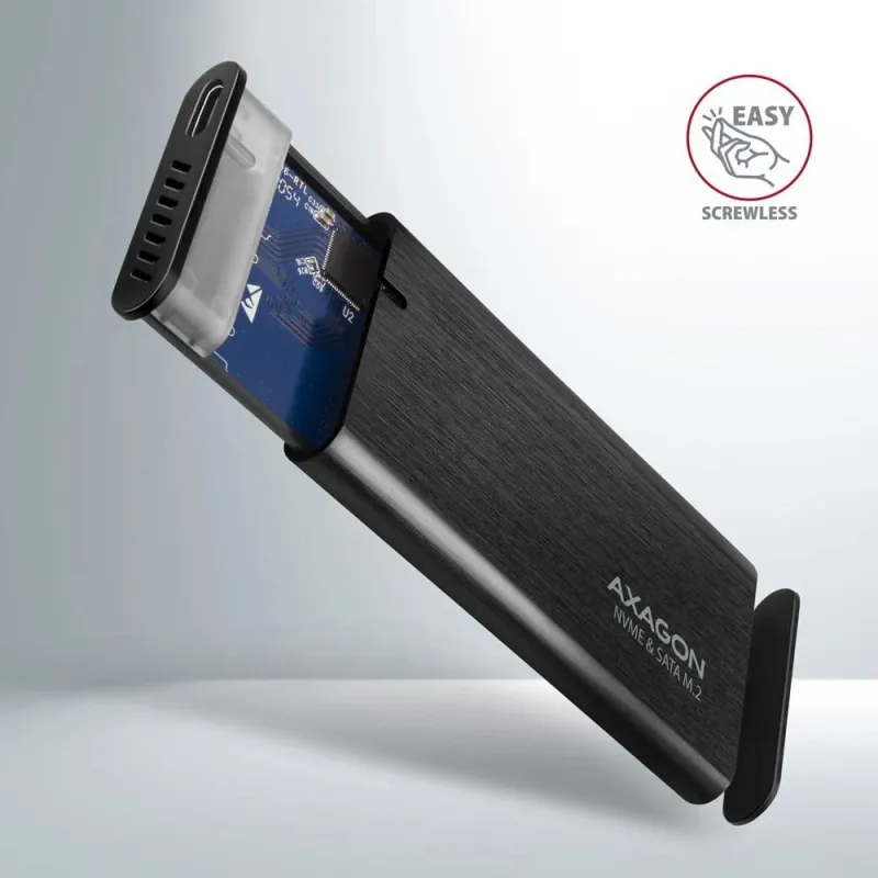 Ssd acc enclosure m.2 nvme-sata usb-c eem2-sb2 axagon