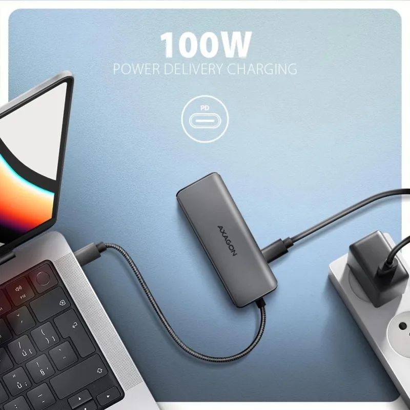 I-o hub usb-c 5in1 8k-0.15m hmc-5h8k axagon