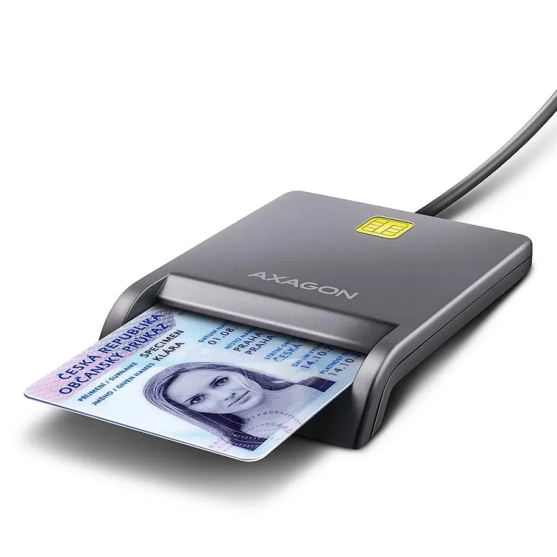 Card reader flat smartcard-id-usb2.0 1.3m cre-sm3t axagon