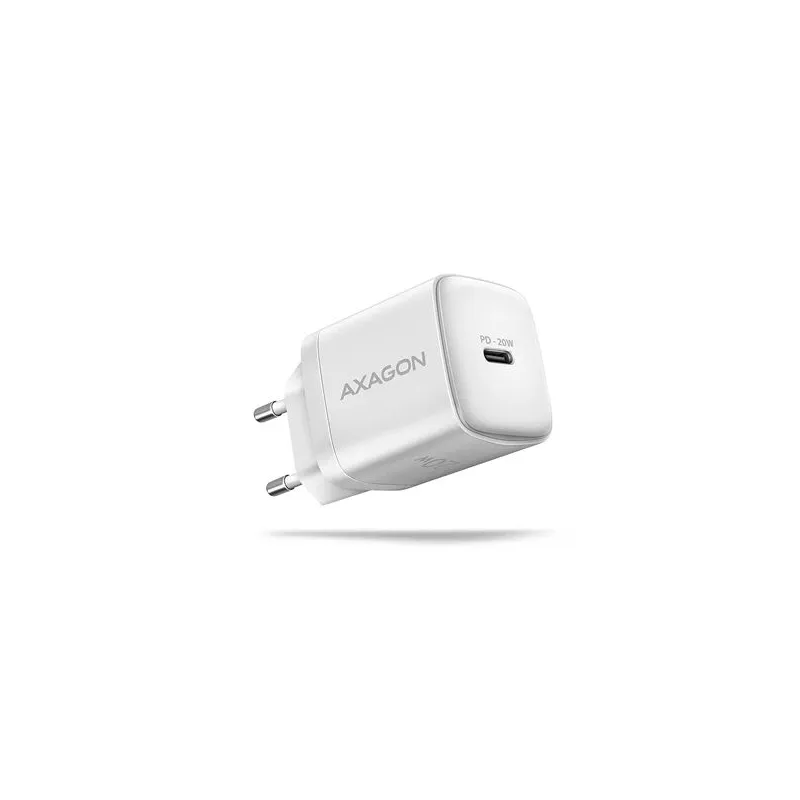 Mobile charger wall usb-c 20w-1port white acu-pd20w axagon