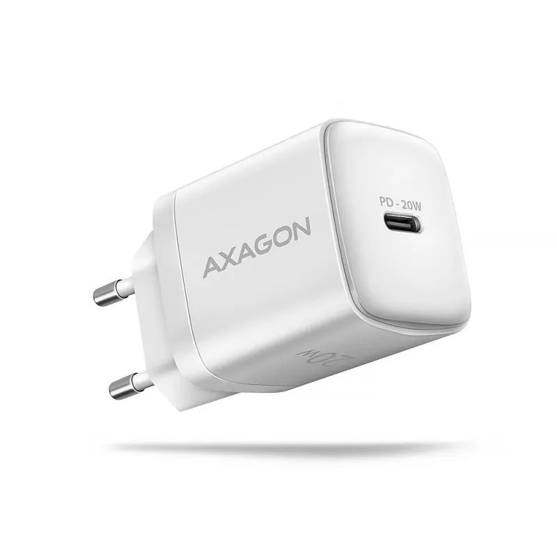Mobile charger wall usb-c 20w-1port white acu-pd20w axagon