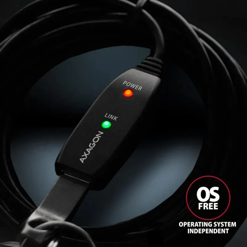 Cable usb2.0 a-m-a-f active-7m adr-207 axagon