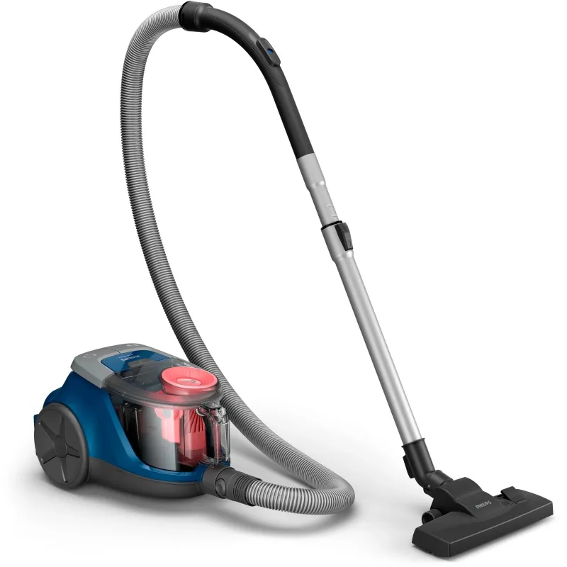Vacuum Cleaner-PHILIPS-Bagless-850 Watts-Capacity 1.3 l-Noise 77 dB-Dark Blue-Weight 4.4 kg-XB2123-09