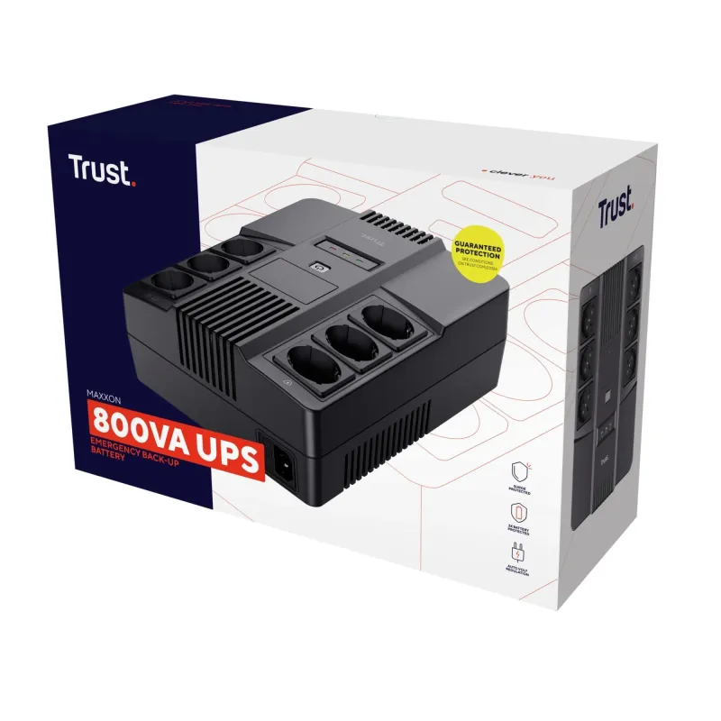 UPS-TRUST-800 VA-Wave form type Simulated sinewave-Desktop-pedestal-23326