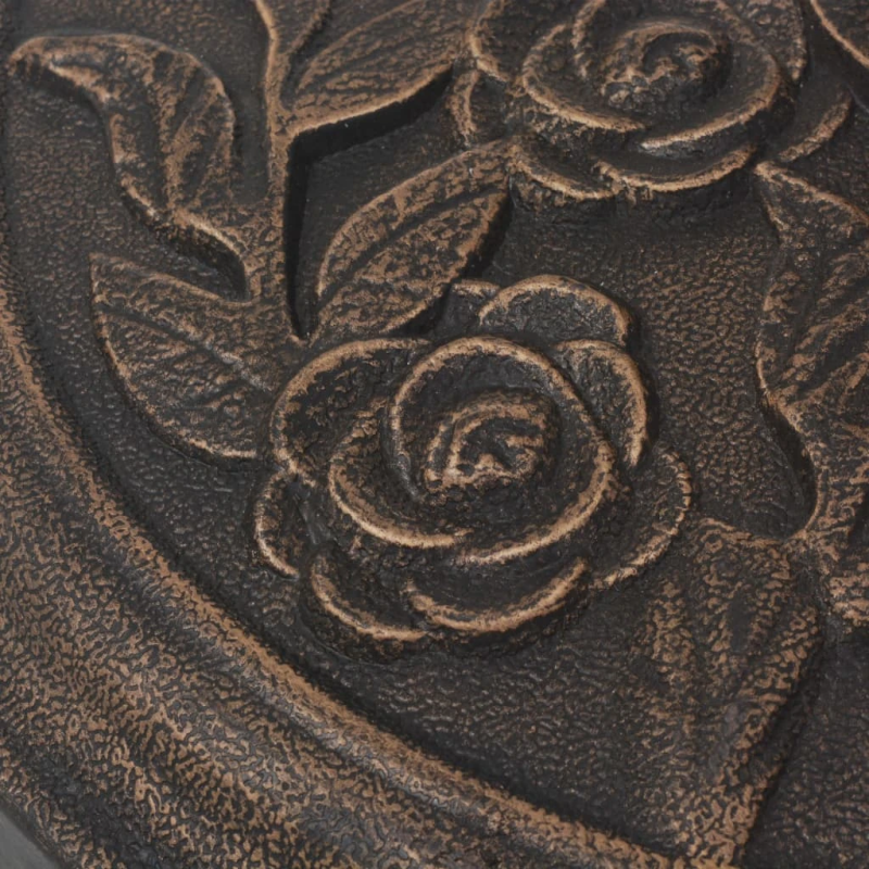 vidaXL saulessarga pamatne, sveķu materiāls, pusapaļa, bronza, 9 kg