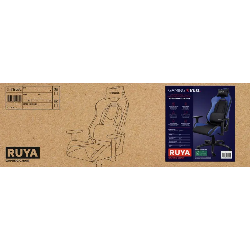 Gaming chair gxt 714b ruya-blue 25131 trust