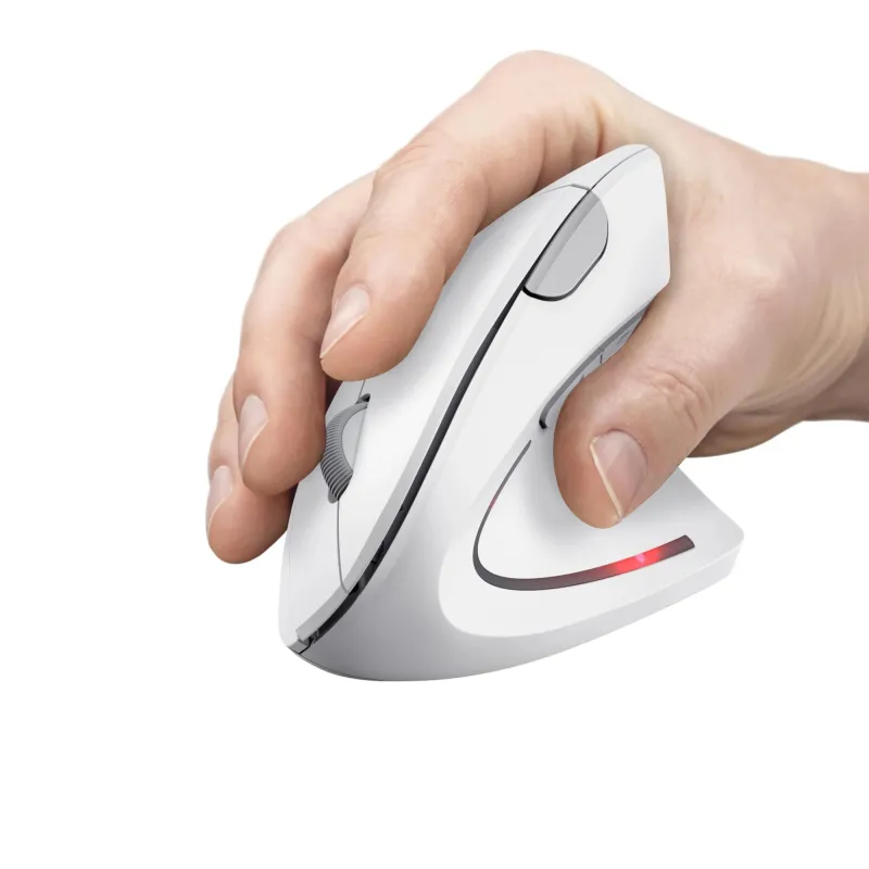 Mouse usb optical wrl verto-ergonomic white 25132 trust
