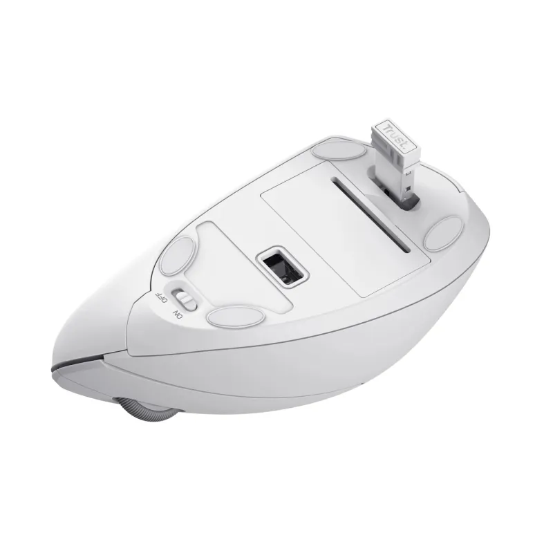 Mouse usb optical wrl verto-ergonomic white 25132 trust
