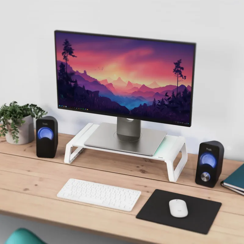 Monitor acc stand monta-glass wht 25351 trust
