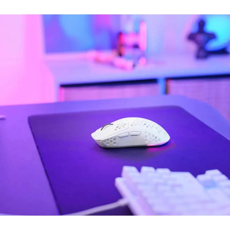 Mouse usb optical wrl gxt929w-helox lightw white 25390 trust