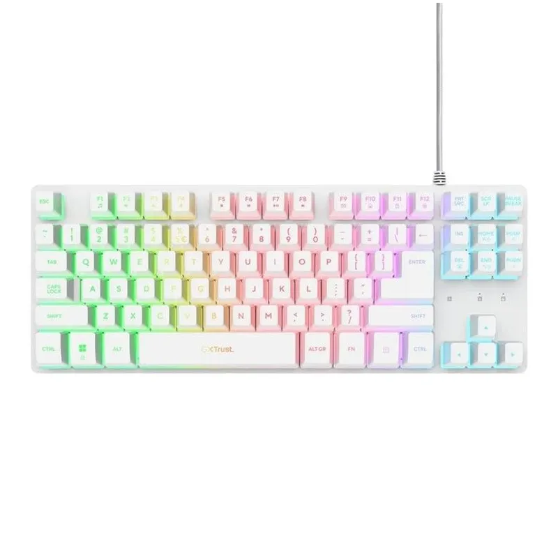 Keyboard usb gxt 833w thado-tkl eng white 25894 trust