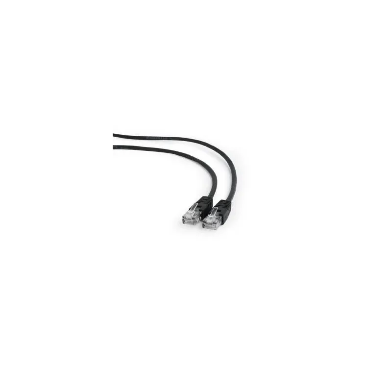 Patch cable cat5e utp 0.5m-black pp12-0.5m-bk gembird