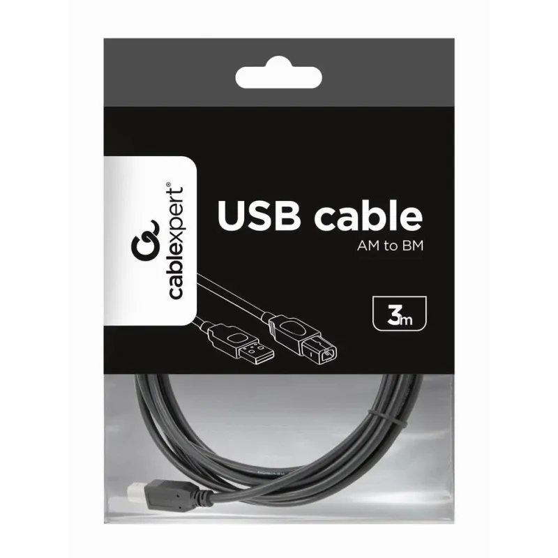 Cable usb2 am-bm 3m-black ccp-usb2-ambm-10 gembird