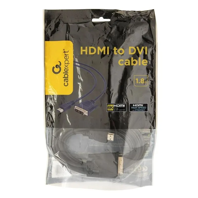 Cable hdmi to dvi 1.8m-bulk cc-hdmi-dvi-6 gembird