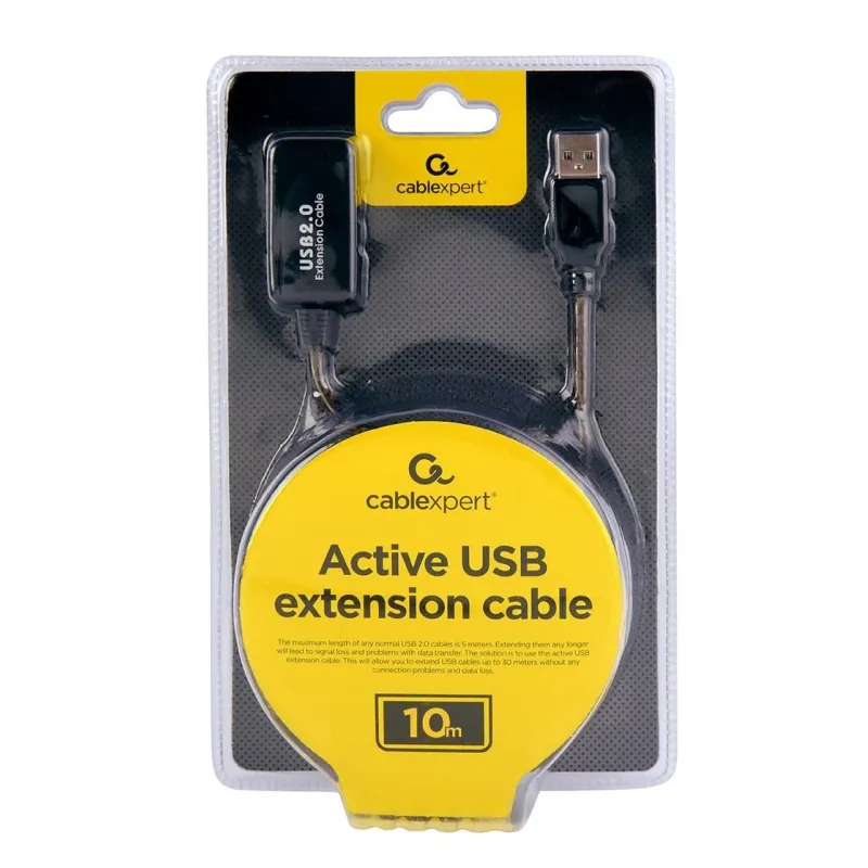 Cablexpert - Active USB 2.0 extension cable UAE-01-10M - USB-A to USB-A USB - USB 2.0 female ,type A,