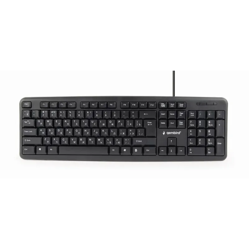 Keyboard standart usb rus-black kb-u-103-ru gembird