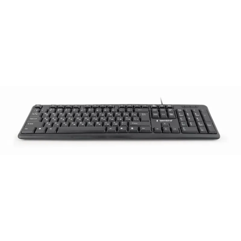 Gembird - KB-U-103-RU - Standard - Wired - EN-RU - 1.4 m - Black - 424 g
