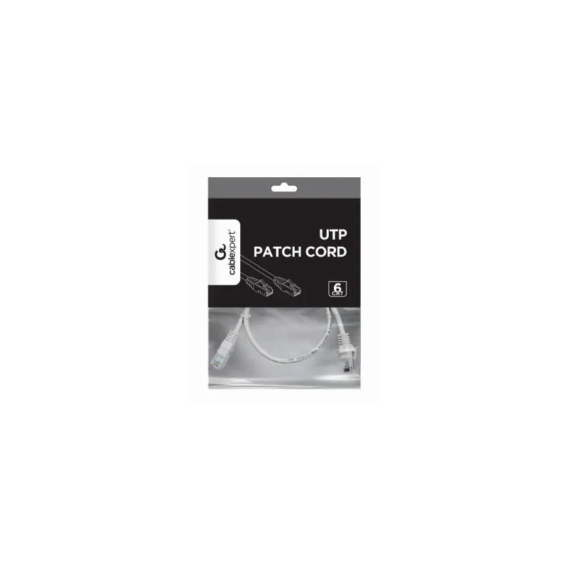 Patch cable cat6 utp 0.5m-grey pp6u-0.5m gembird