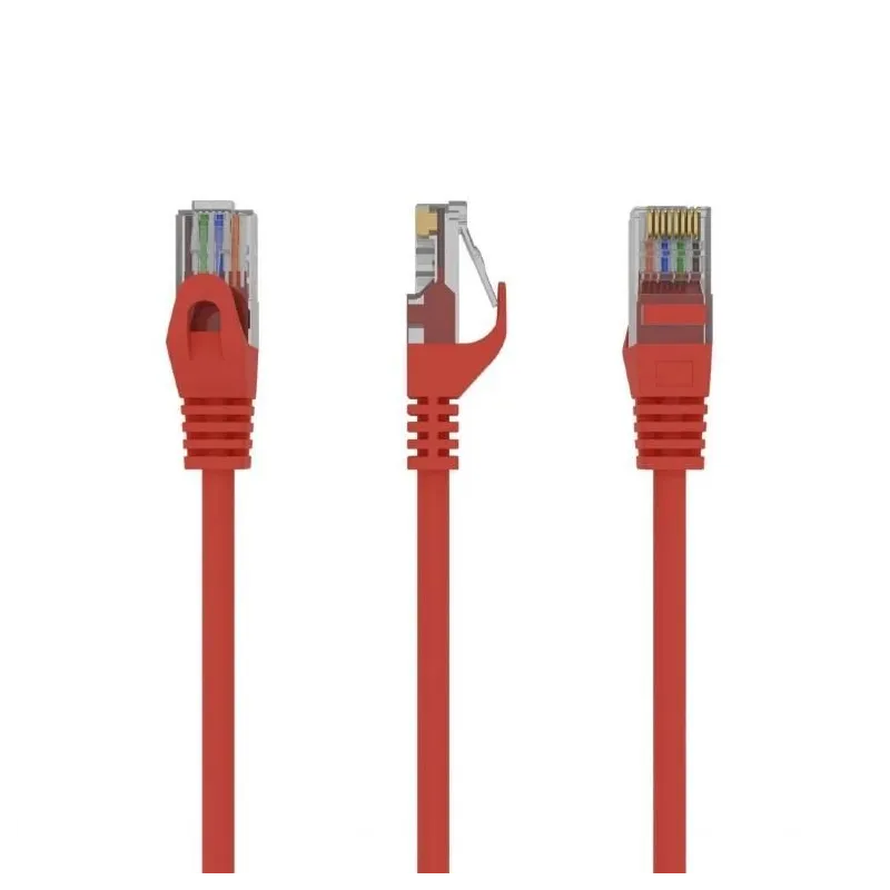 Patch cable cat6 utp 5m-red pp6u-5m-r gembird