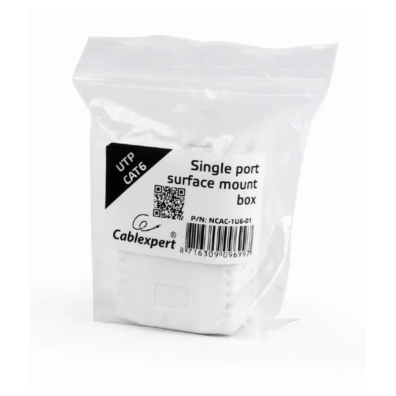 Cable acc mount box cat6 upt-ncac-1u6-01 gembird