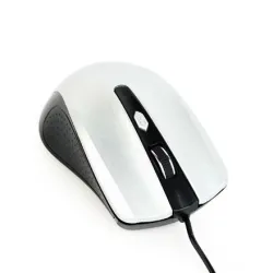 Gembird - Mouse - MUS-4B-01-BS - Standard - USB - Black- silver