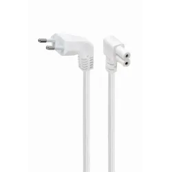 Cable power eu 2.5m angled-pc-184l-vde-2.5m-w gembird