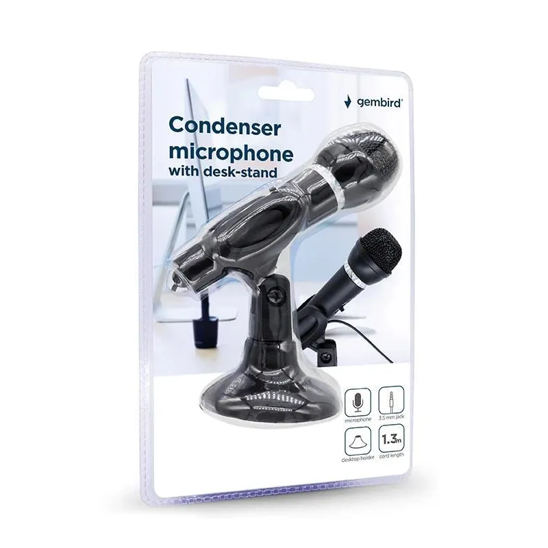 Microphone condenser-desk stand mic-d-04 gembird