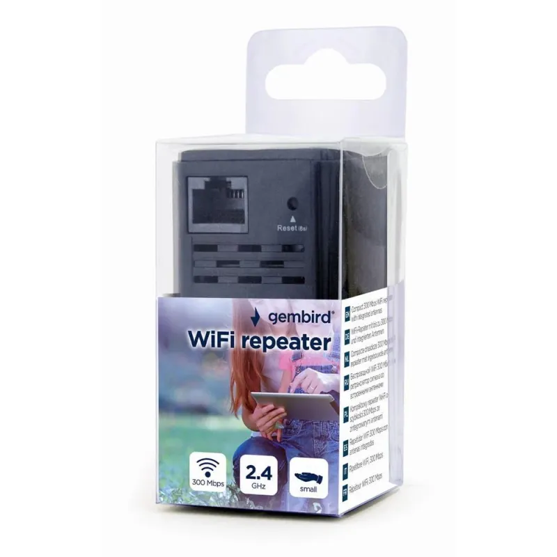 Wrl repeater 300mbps-black wnp-rp300-03-bk gembird