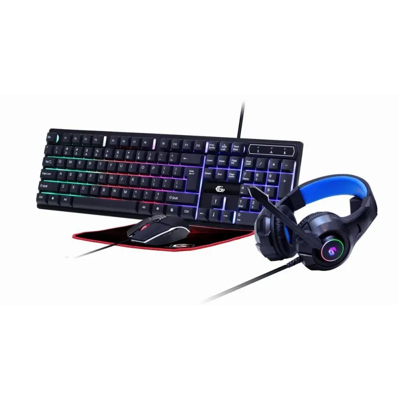 Keyboard usb gaming kit eng-ghost ggs-umgl4-02 gembird