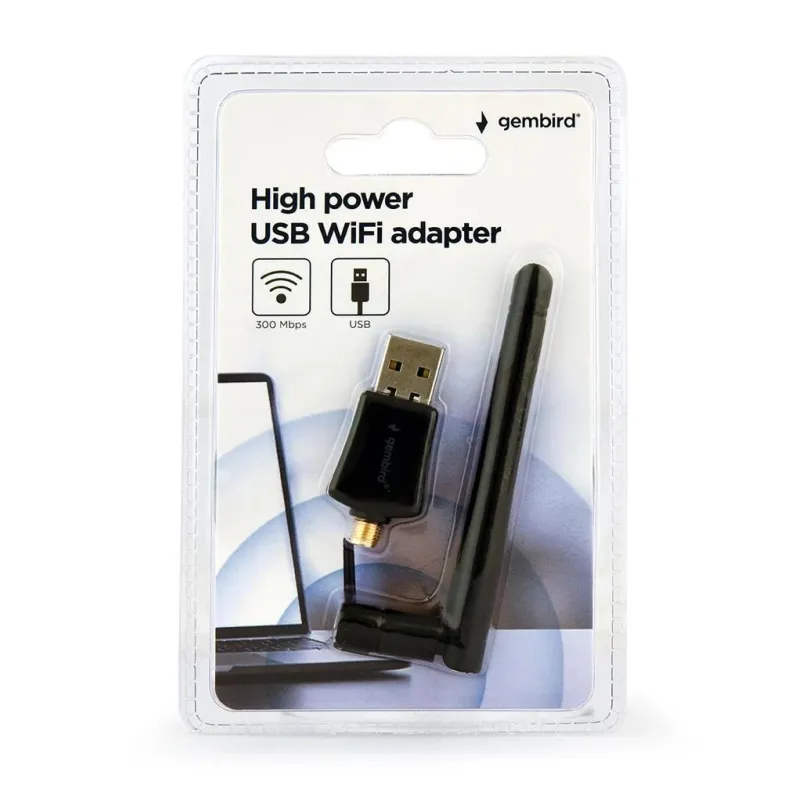Wrl adapter 300mbps usb high-power wnp-ua300p-02 gembird