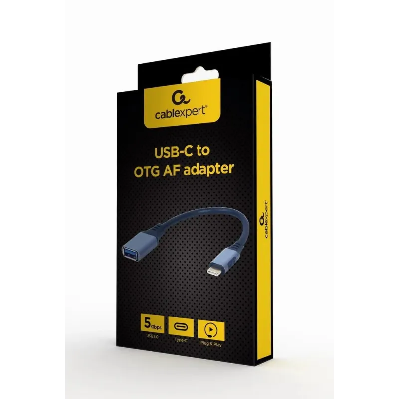 I-o adapter usb-c to usb otg-grey a-usb3c-otgaf-01 gembird